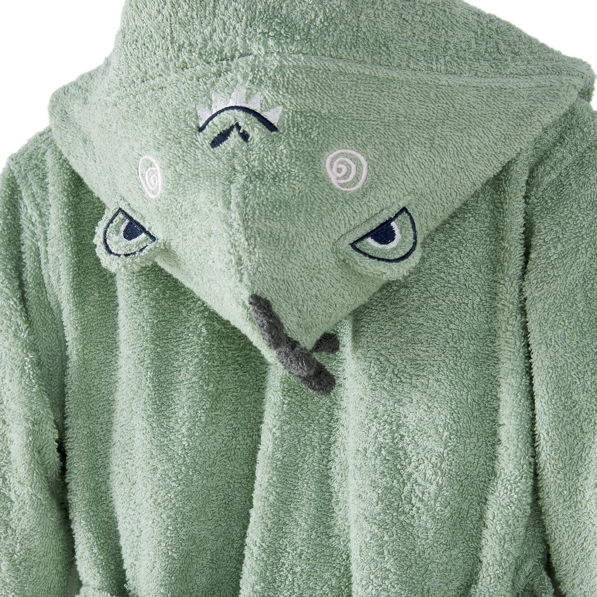 Product photograph of Zorus Baby Child S Hooded Bathrobe In Cotton Velour from La Redoute UK