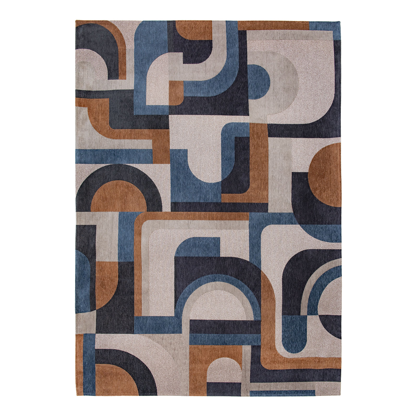 Tapis intérieur/extérieur tissé plat BLUE MUSHROOM, NOVATREND