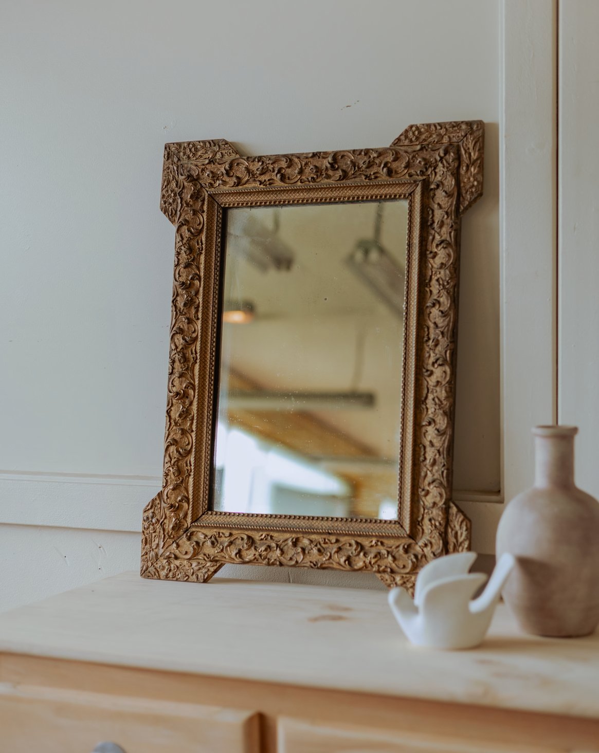 Miroir à moulures doré Georges N°1094 - Bon état, DEBONGOUT