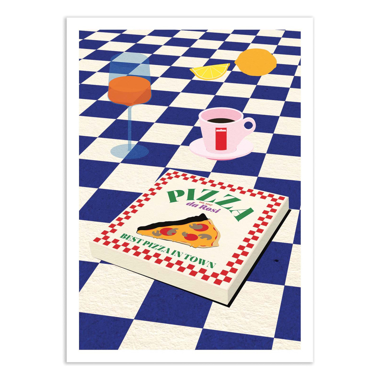 Affiche d'art - Pizza da Rosi - Rosi Feist, WALL EDITIONS