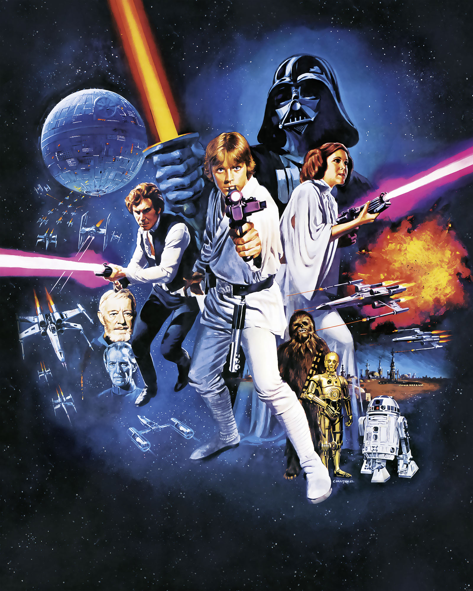 Papier peint Komar - Star Wars Poster Classic 1 - 200 x 250 cm, HEXOA