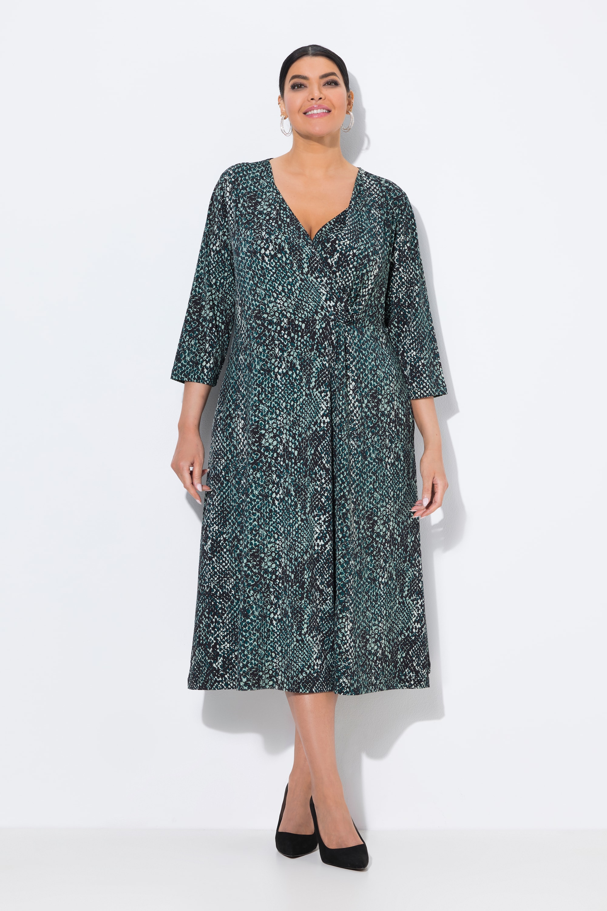 Robe midi en jersey, motif peau de serpent, ULLA POPKEN