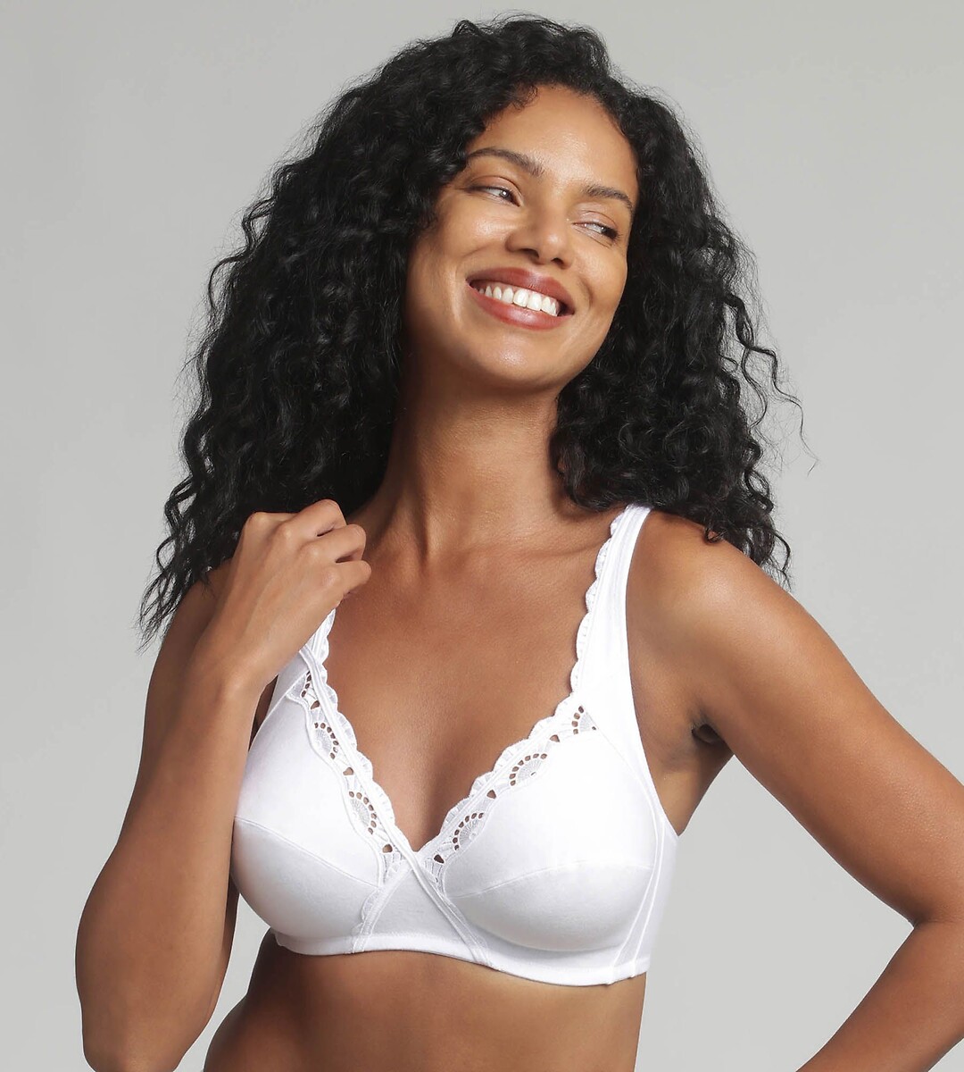 Soutien-gorge sans armatures en coton, PLAYTEX