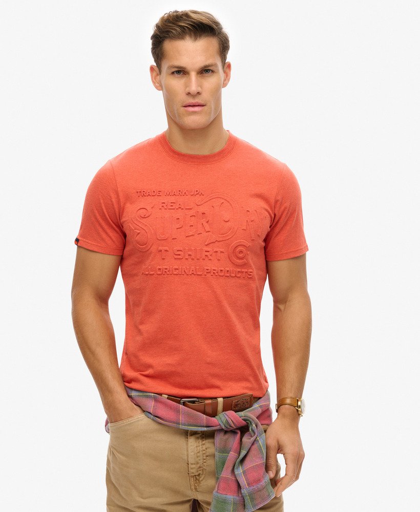 T-shirt décontracté à logo en relief Workwear, SUPERDRY