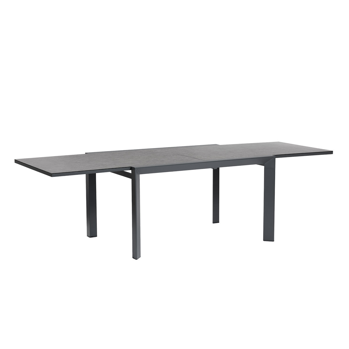Table de jardin en aluminium gris extensible 6/10 pers. LAGON, BERAH GETAH