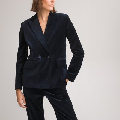 Velvet Fitted Blazer LA REDOUTE COLLECTIONS
