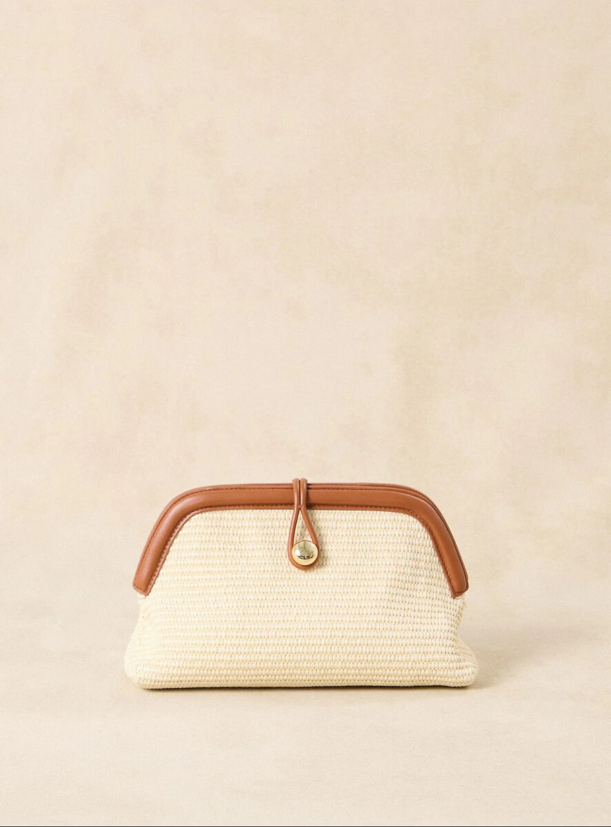 Sac pochette en raphia, SUMMER, PETITE MENDIGOTE