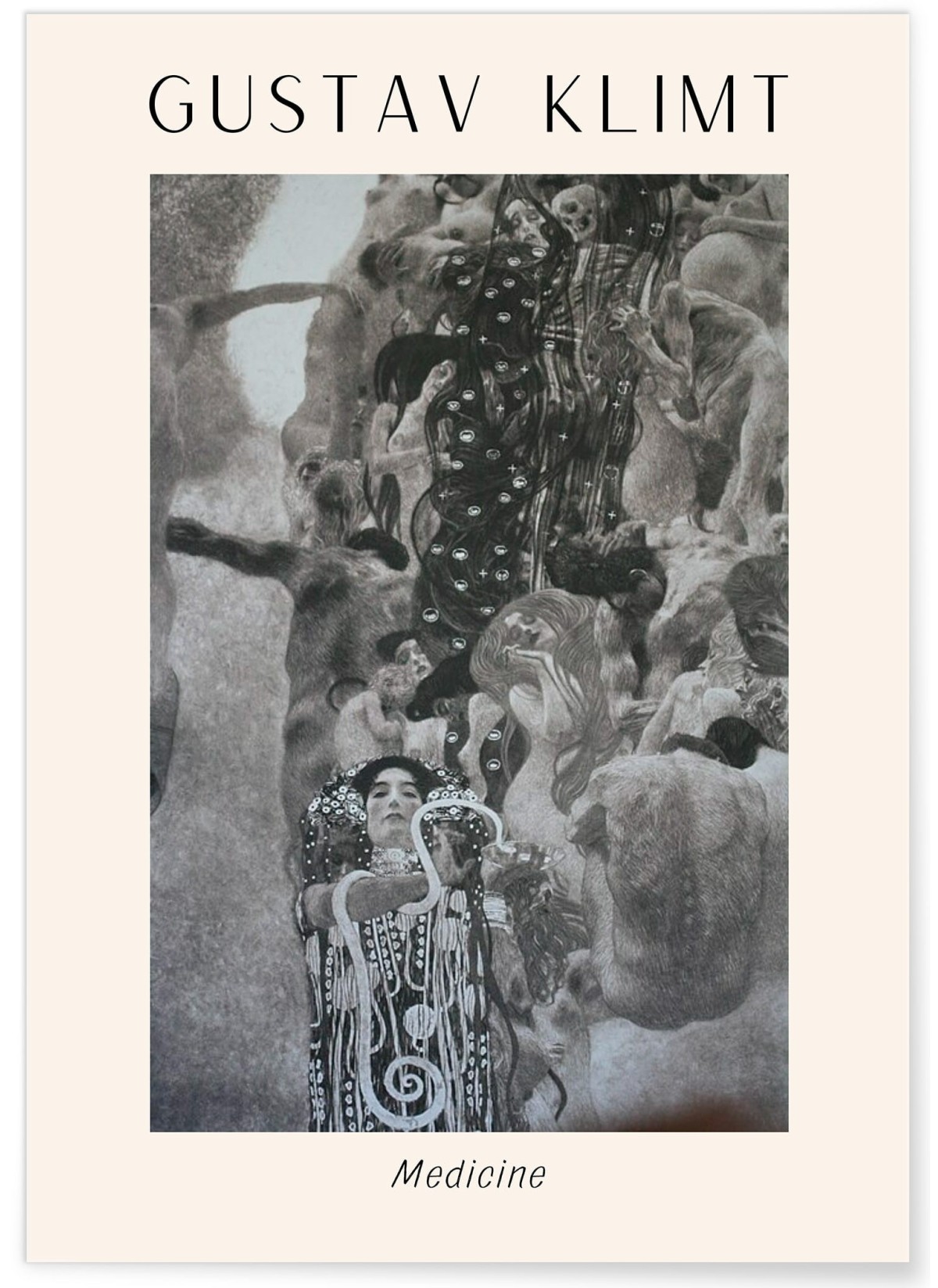 Affiche Gustav Klimt « Medicine », L'AFFICHERIE