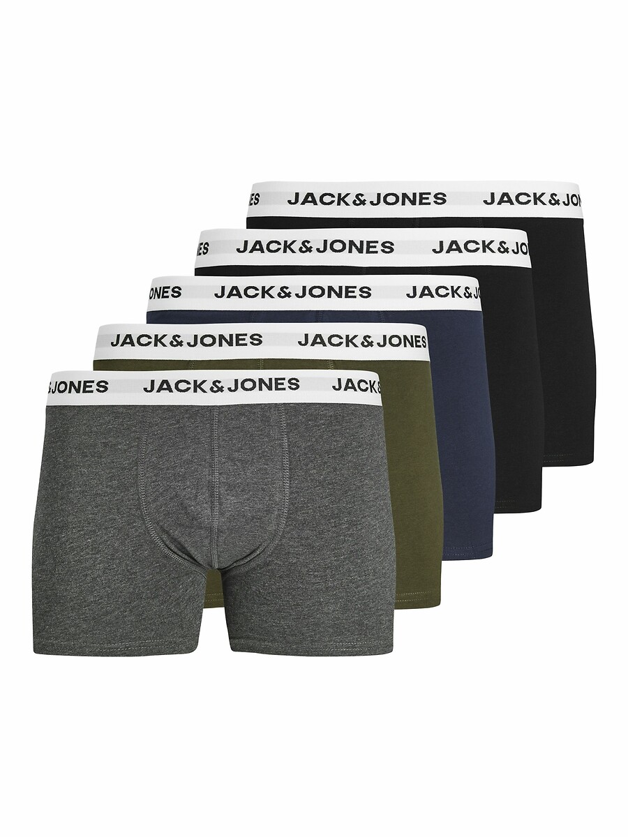 Pack of 5 Plain Hipsters, JACK & JONES