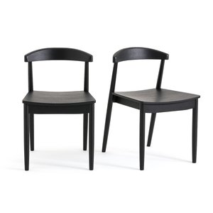 Lot de 2 chaises chêne teinté noir, Galb AM.PM image