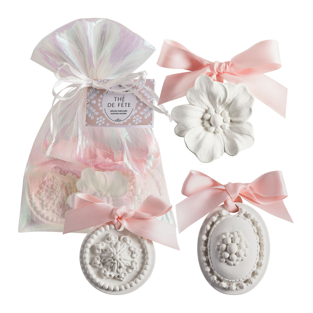 Pochon de 3 décors parfumés - Thé de Fête, MATHILDE M