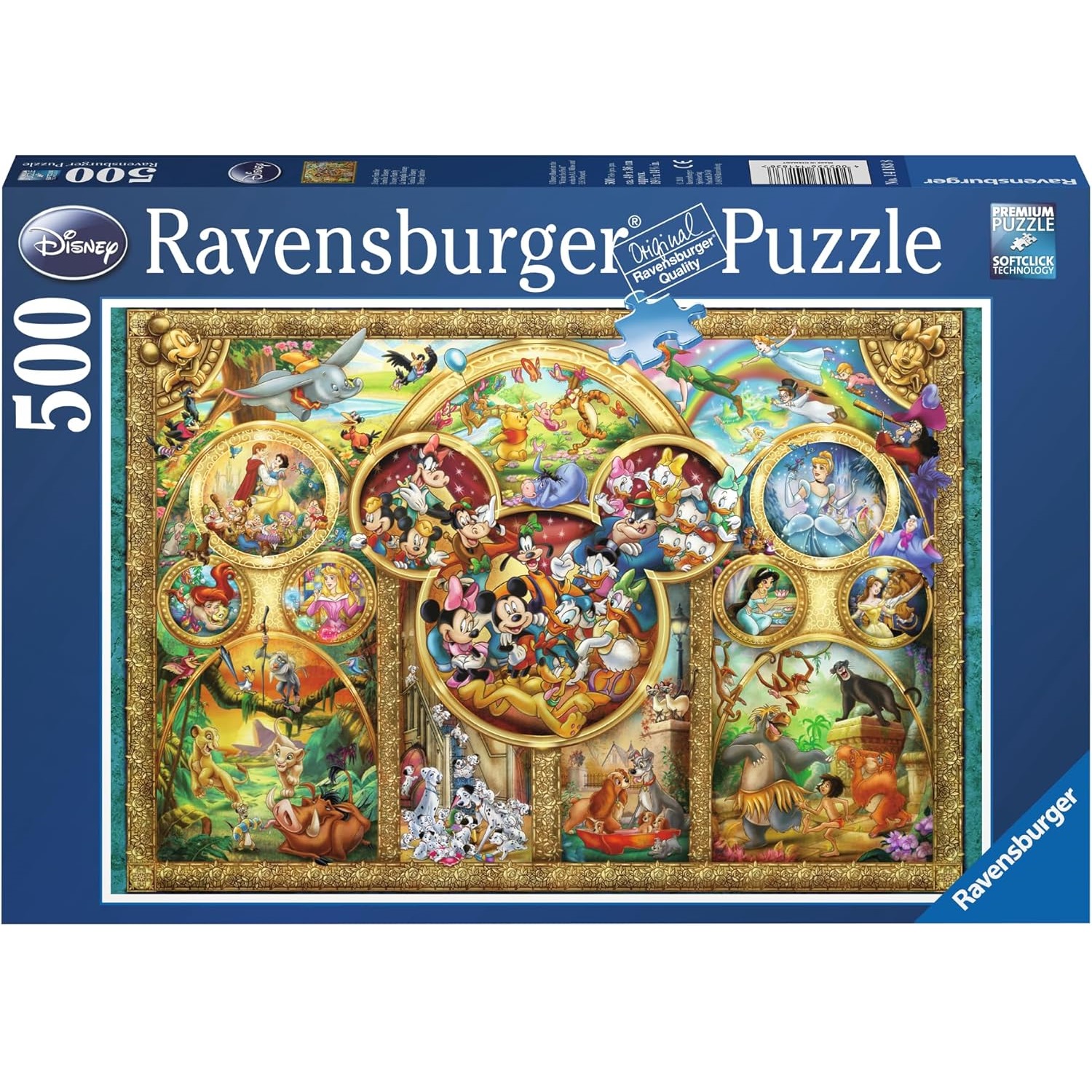 Puzzle Famille Disney 500 Pcs, RAVENSBURGER