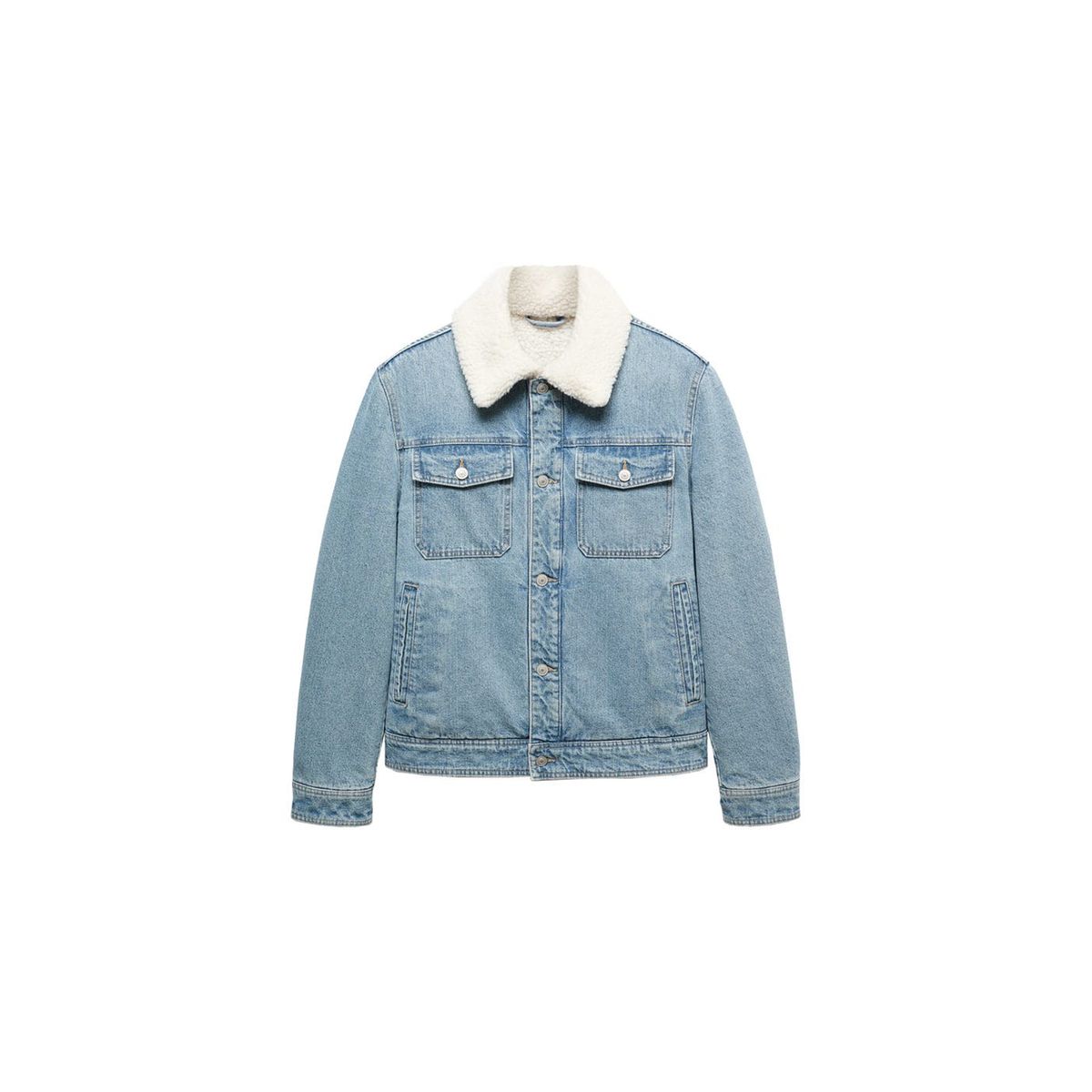 Veste en best sale jean mouton homme