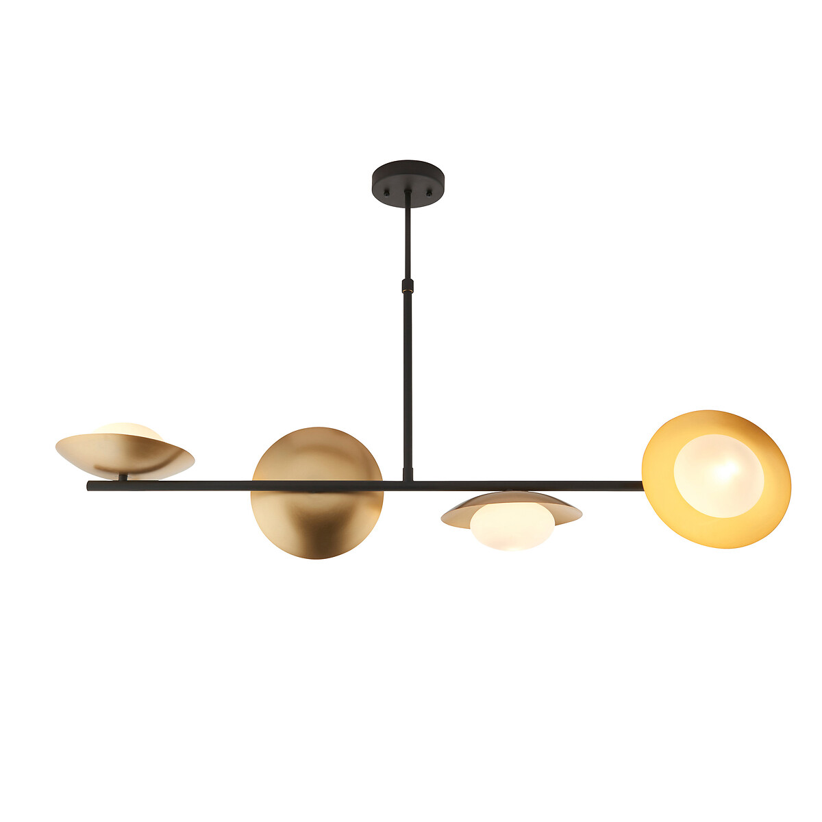 Musa 4-Light Opal Glass Bar Pendant Light, ÉDITÉ