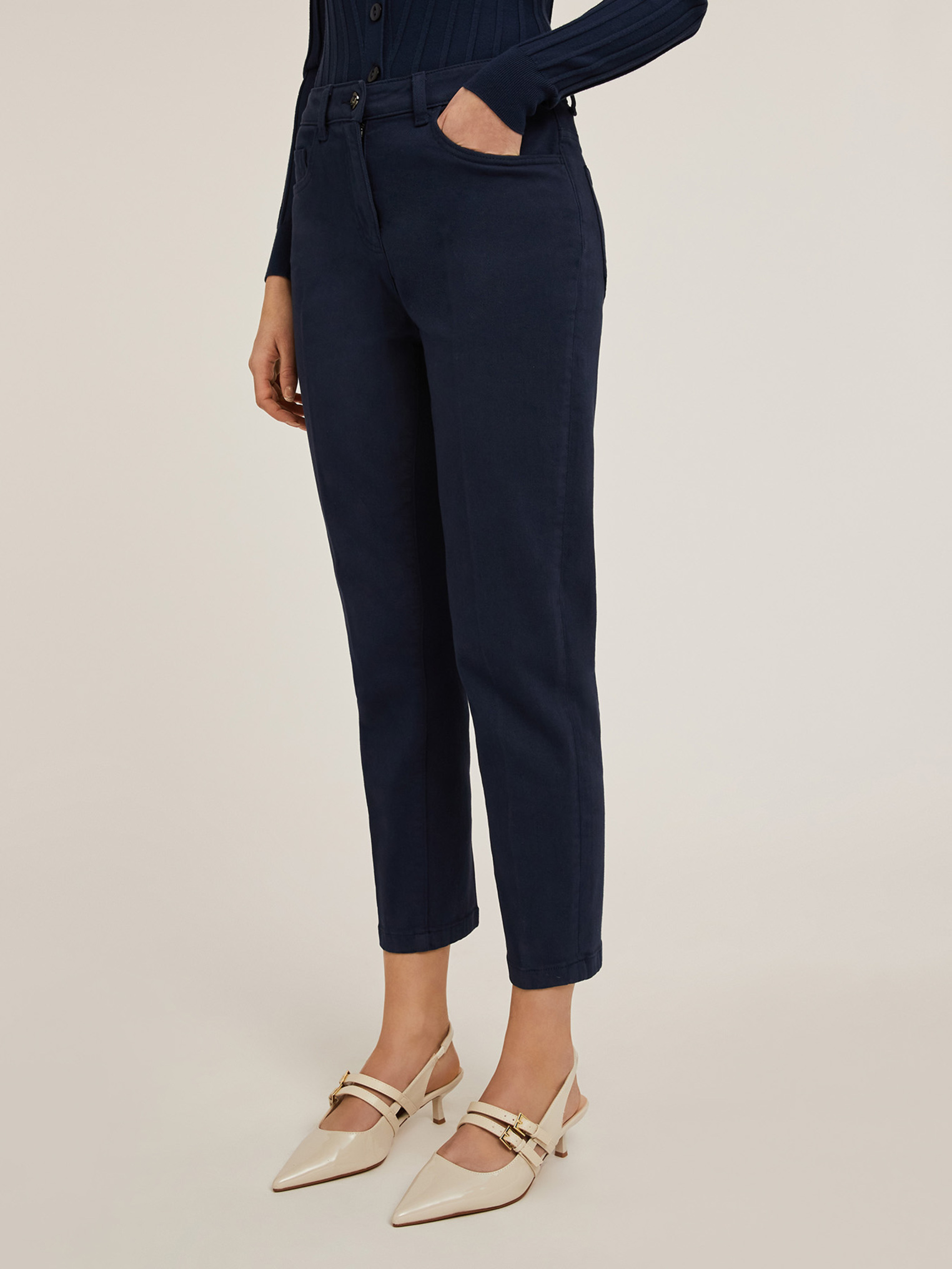Pantalon carrot en drill Rianne, MOTIVI