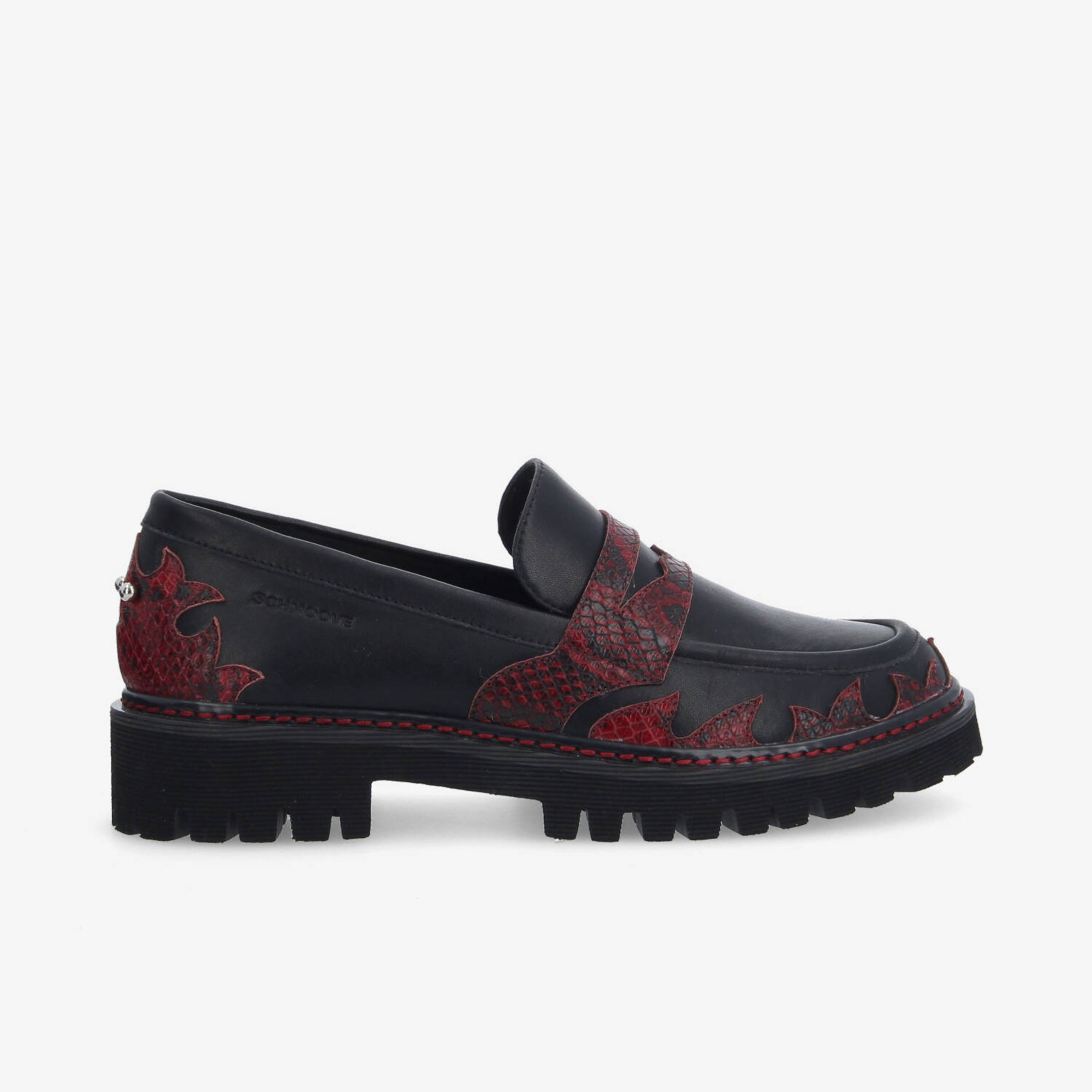 Mysen Loafer Flames - Noir, SCHMOOVE