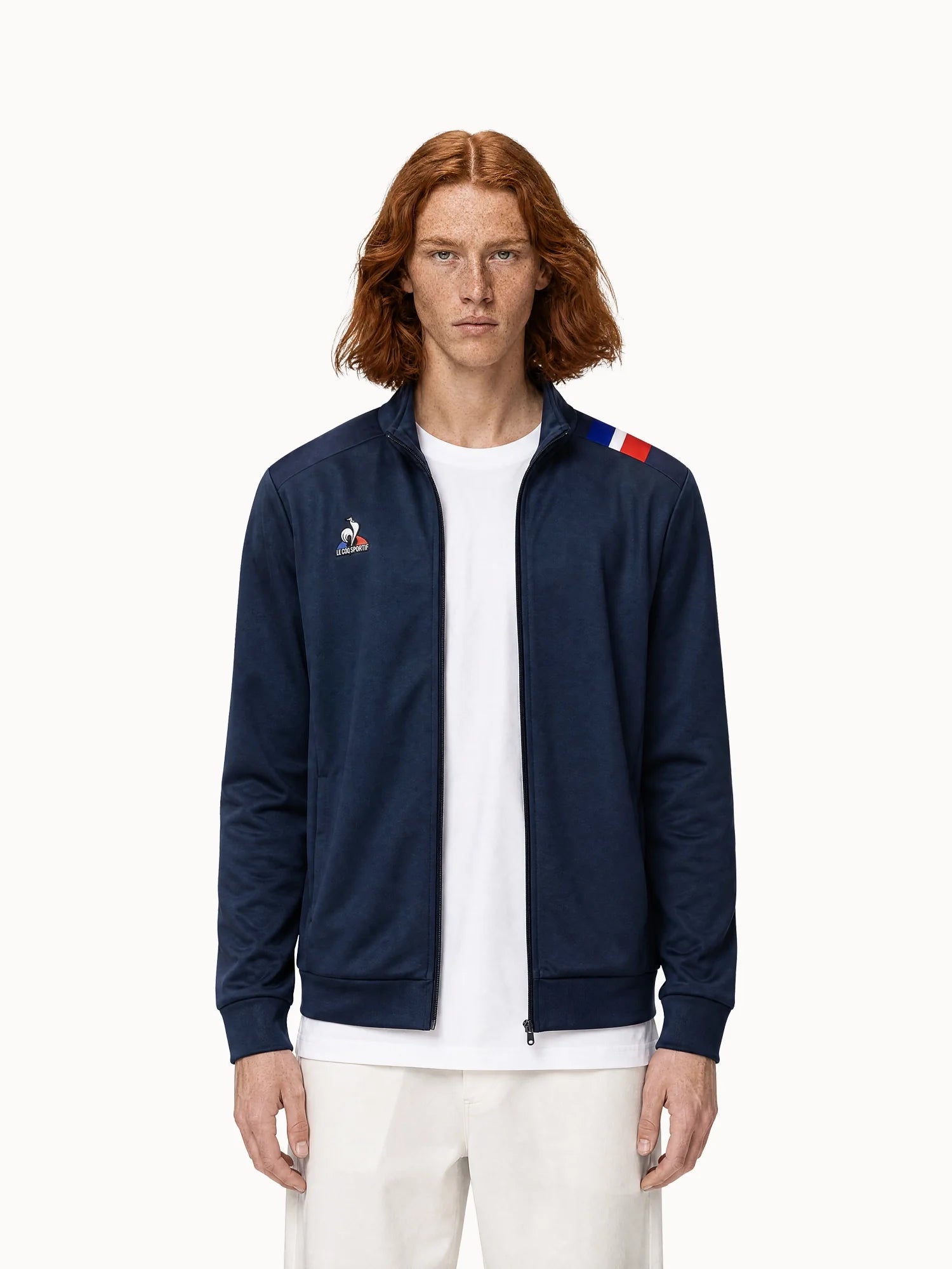 Veste zippée avec détails tricolores Teamsport, LE COQ SPORTIF