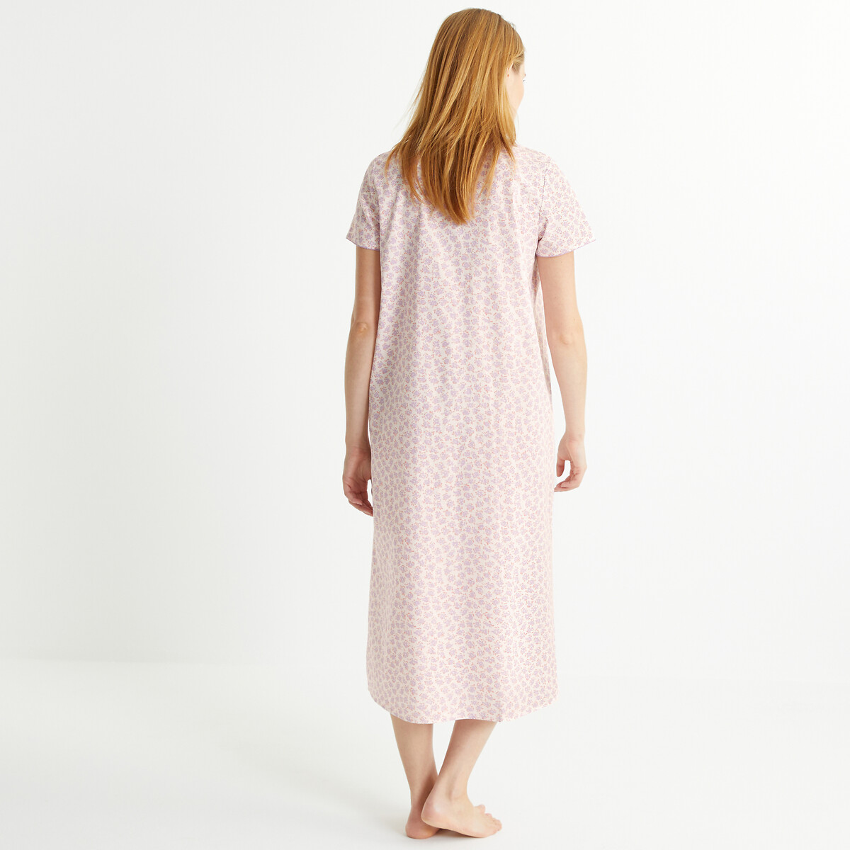 Chemise de nuit pur coton manches courtes imprim Anne Weyburn