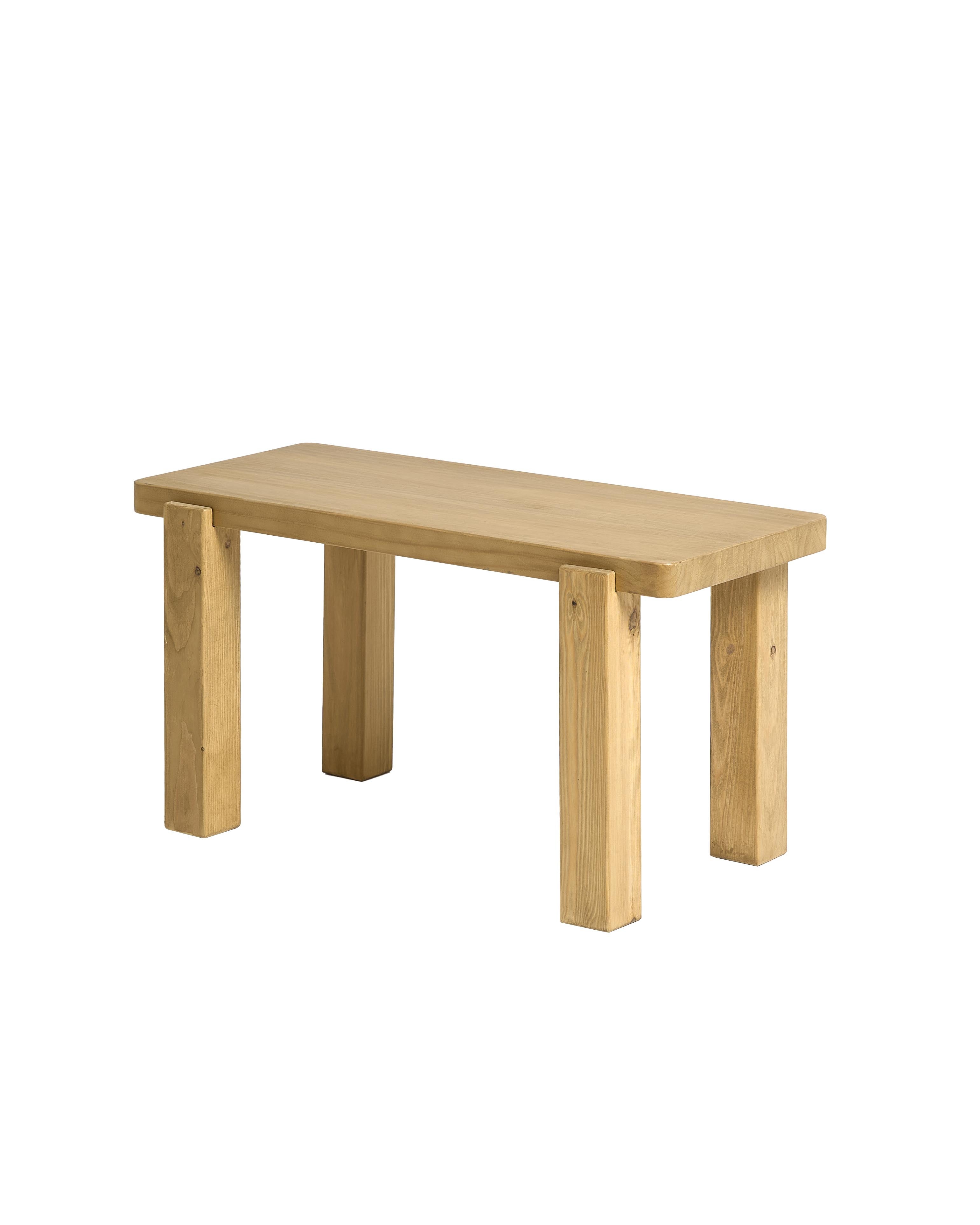 Banc en bois naturel 80 cm - BUSK, HANNUN
