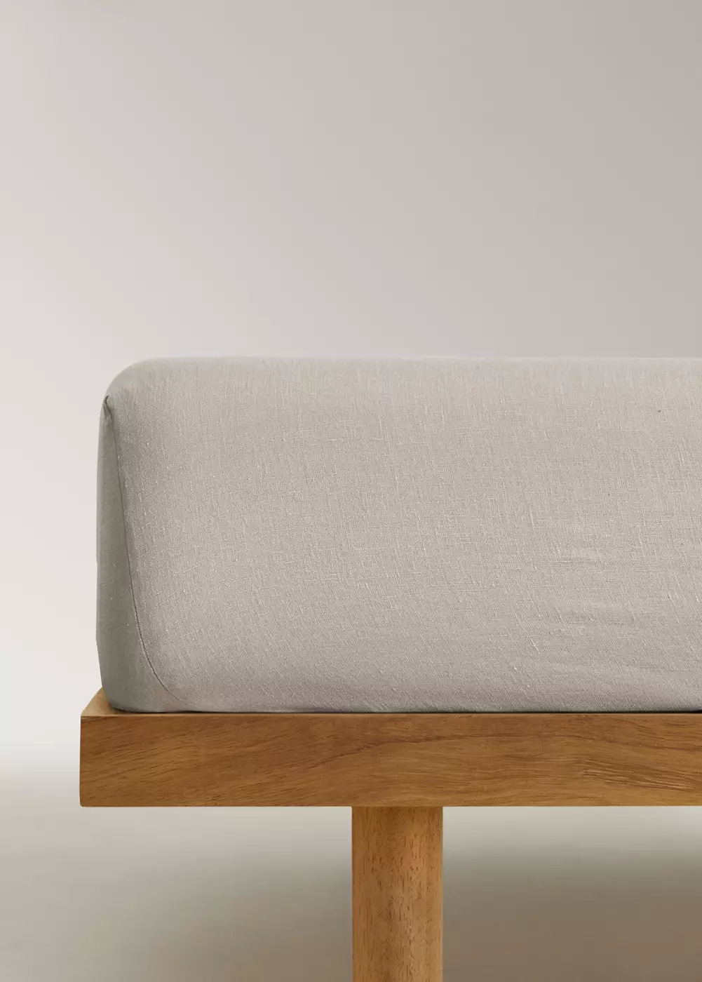 Drap-housse enfant lin lavé lit 90 cm, MANGO HOME