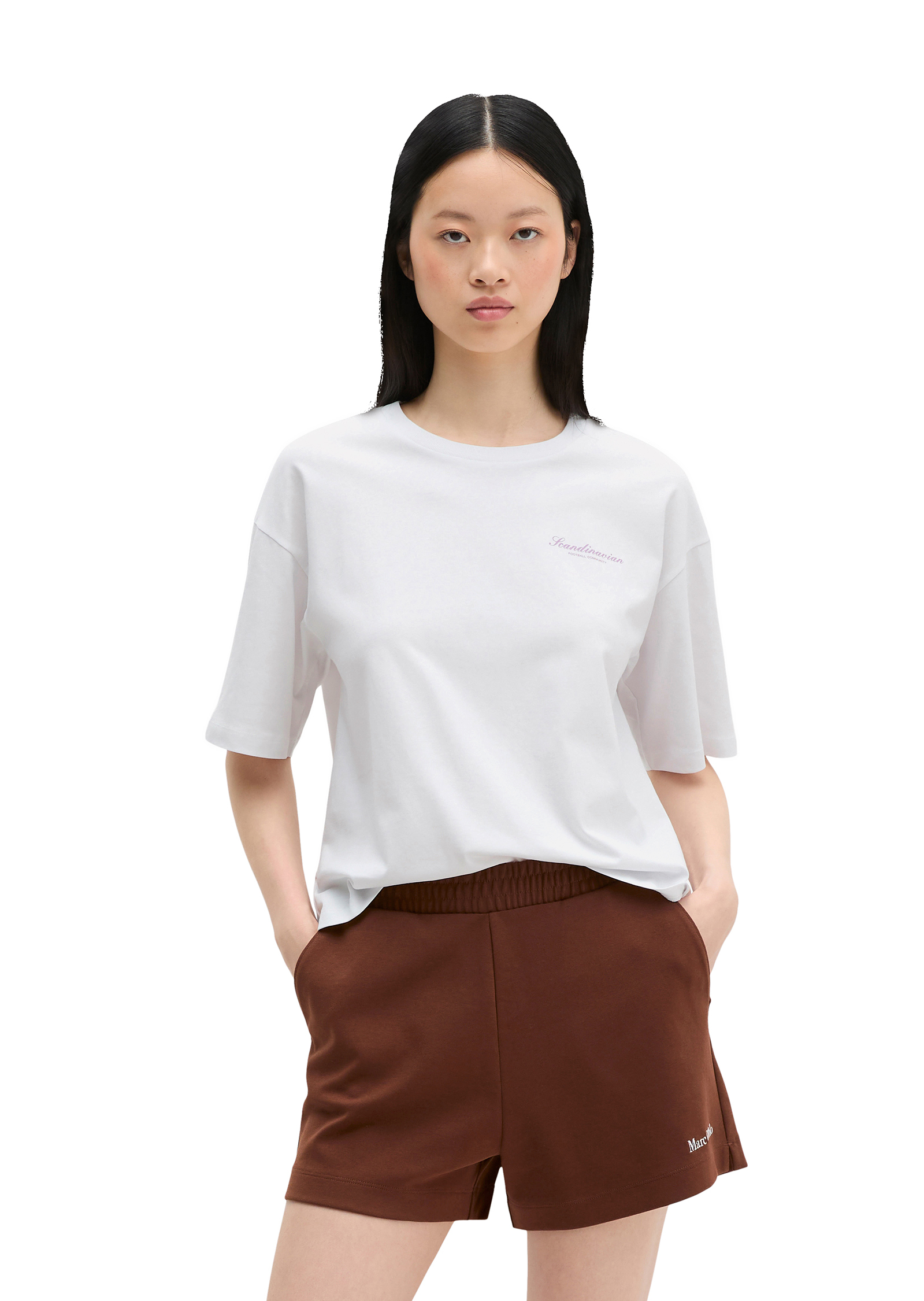 T-shirt MOP Club '67 , oversized, Back Print en single jersey doux, MARC O'POLO