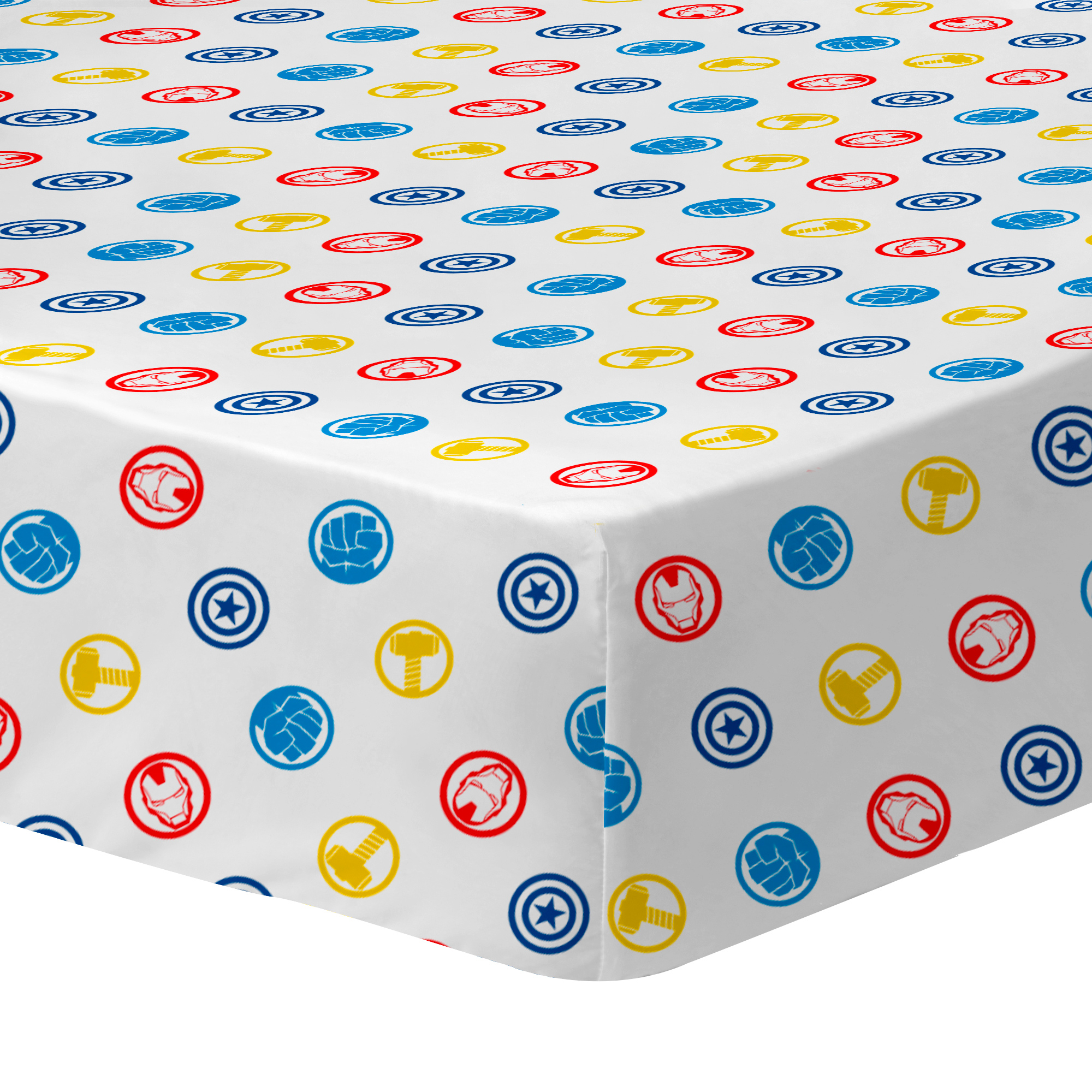 Drap-housse imprimé 100% coton, TEAM, AVENGERS