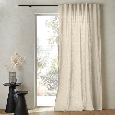 Private Ruffled Washed Linen Curtain AM.PM