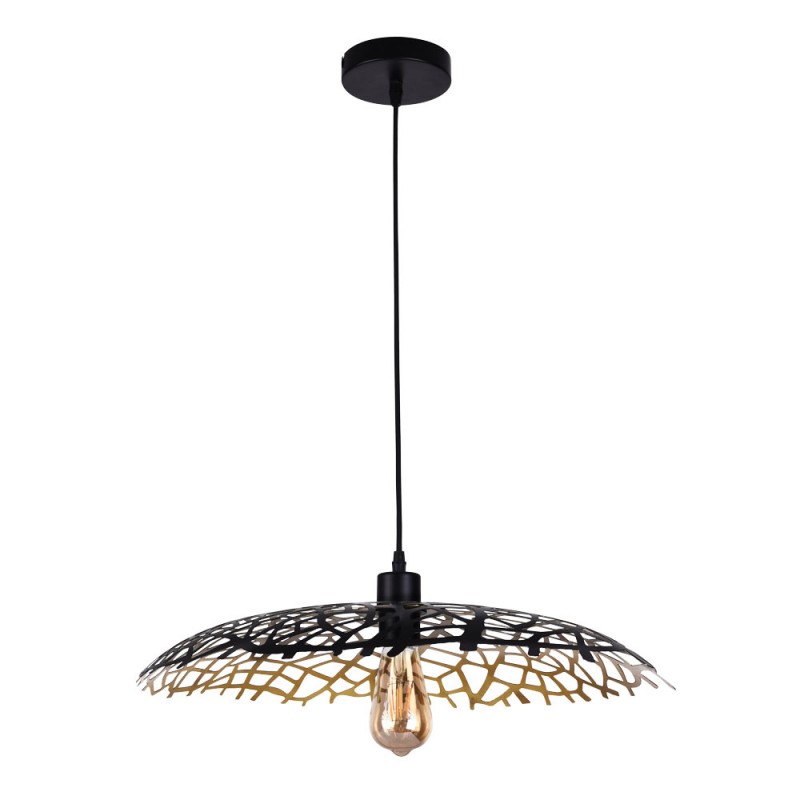 Suspension Leaf Metal Noir Et Or Pm, MILLUMINE