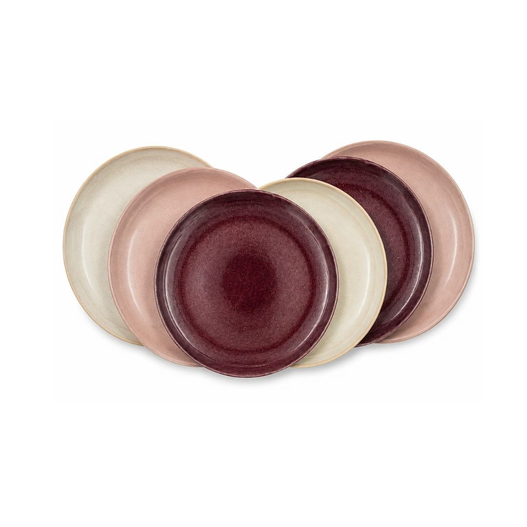 Lot de 6 assiettes à dessert, TERRA, ARTIME