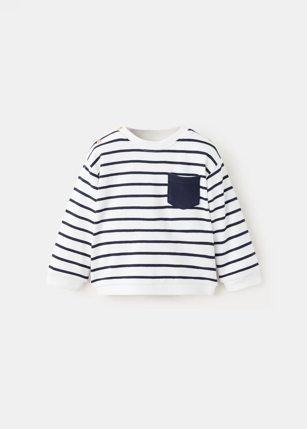 Sweat-shirt coton rayures, MANGO BABY