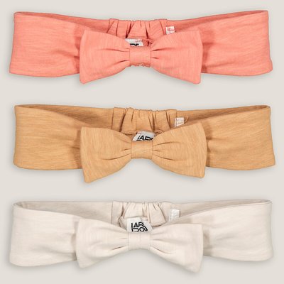 Pack of 3 Plain Headbands in Cotton LA REDOUTE COLLECTIONS