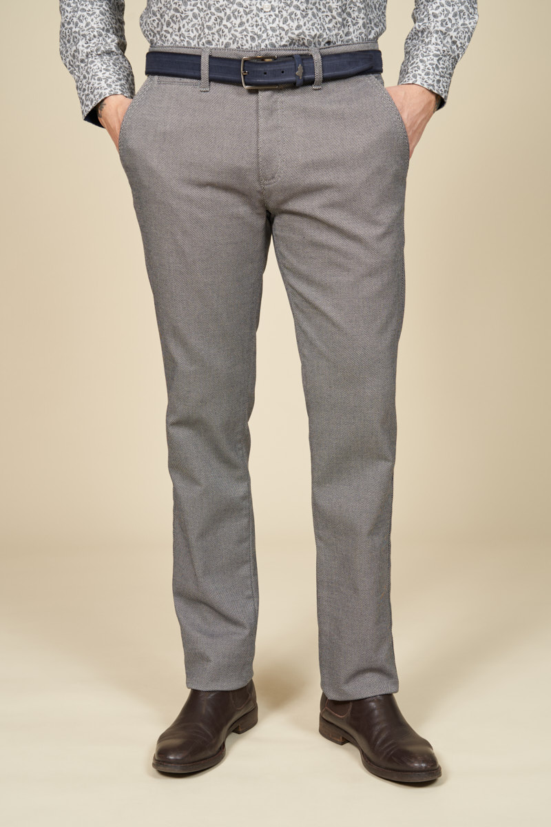 Pantalon Chino caviar bicolore, MCS