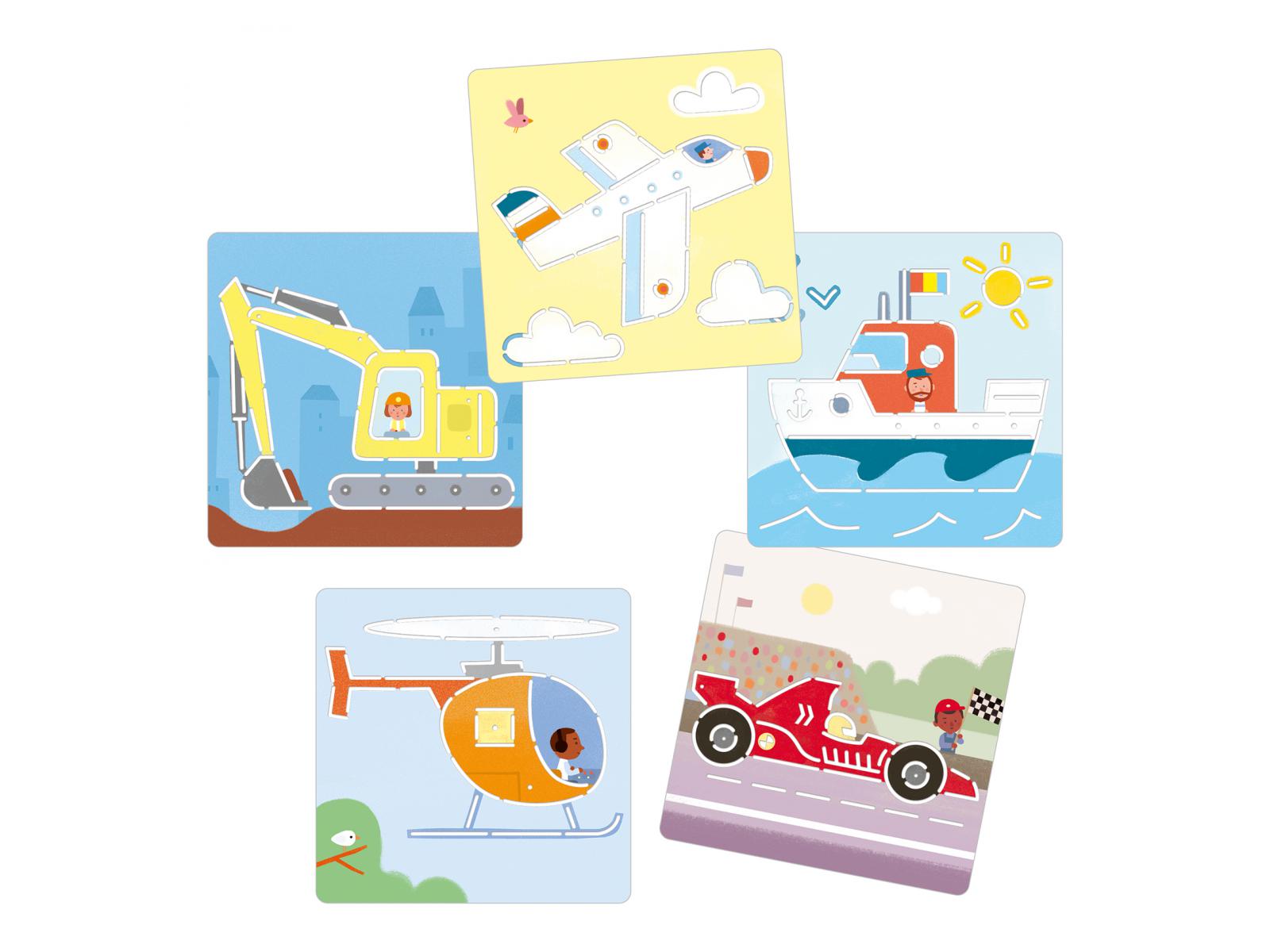 Pochoirs - Transports & co, DJECO