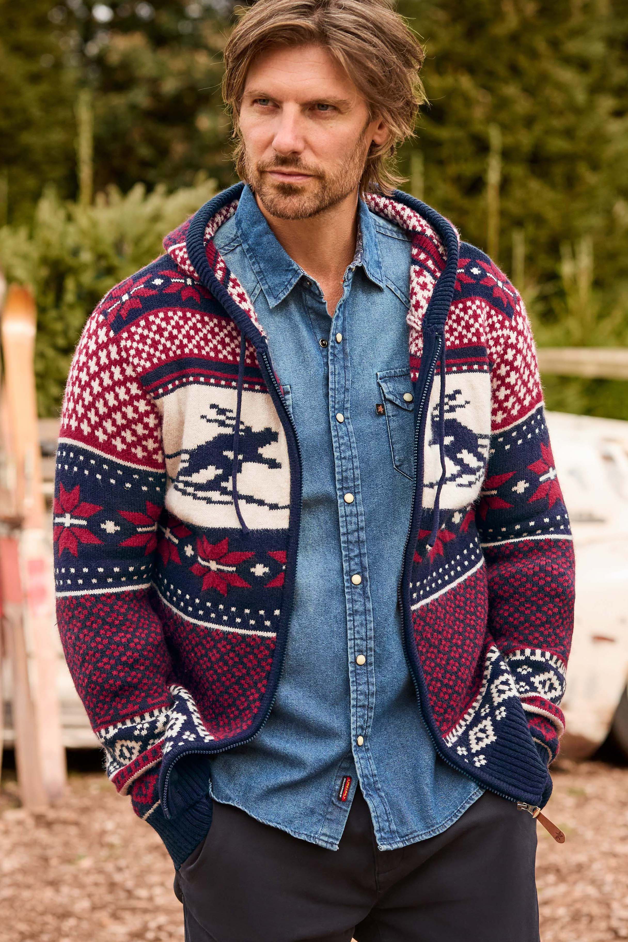 Cardigan à Capuche Festif, JOE BROWNS