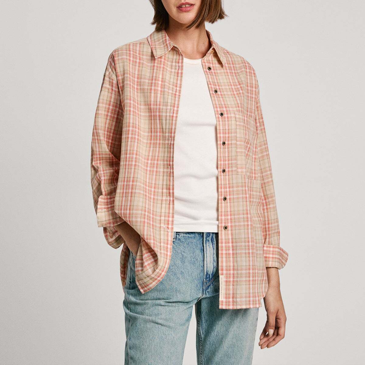 Chemise Oversize À Carreaux, PEPE JEANS