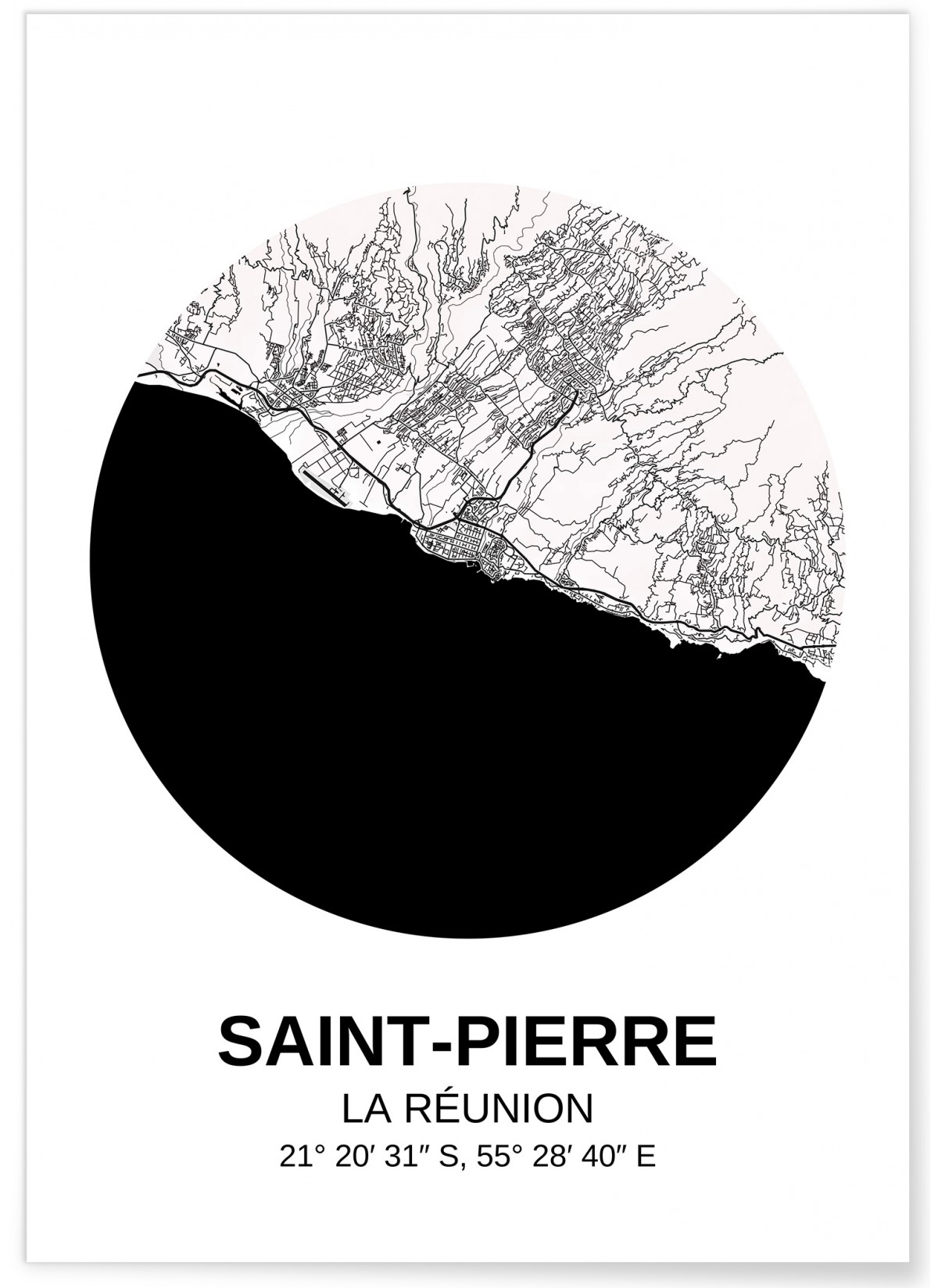 Affiche Carte Saint-Pierre, L'AFFICHERIE