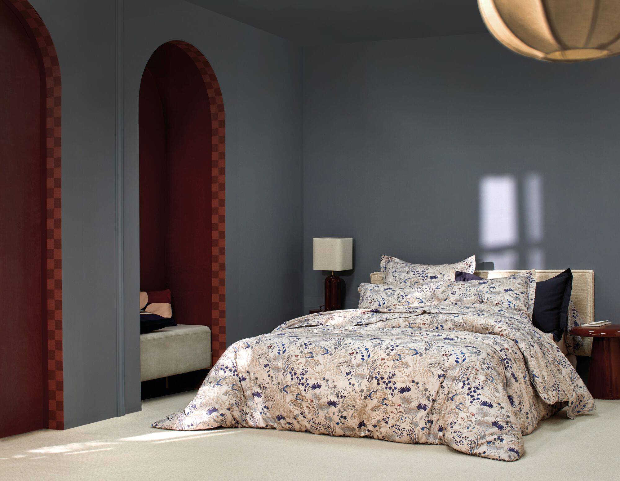 Housse de couette satin Kasumi, BLANC DES VOSGES