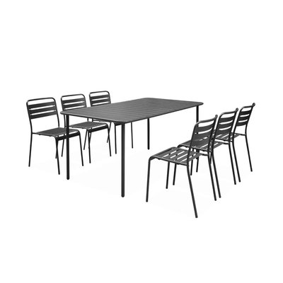 Table de jardin métal 6 chaises SWEEEK