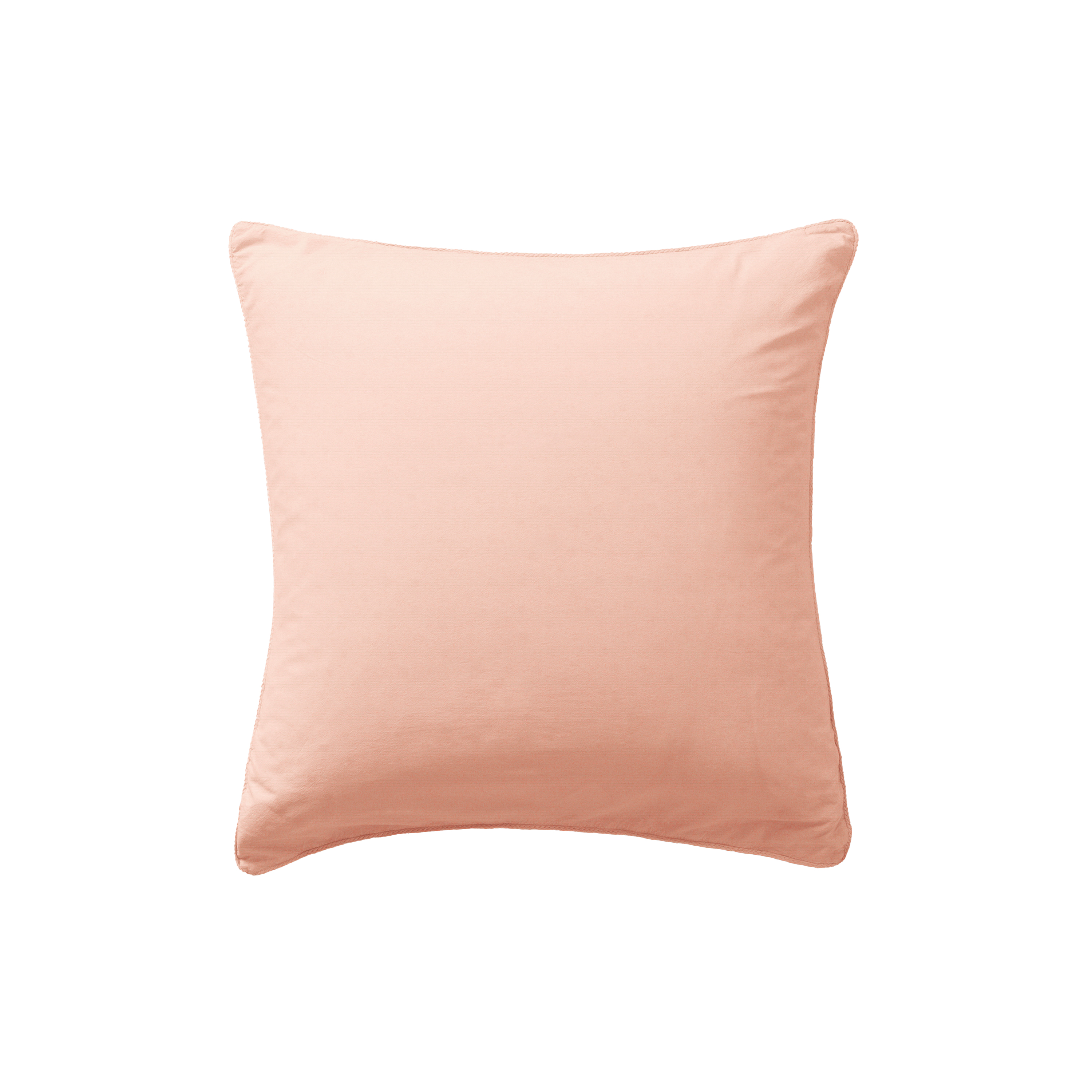 Taie d'oreiller carrée coton lavé bio SOUFFLE, CARRE BLANC