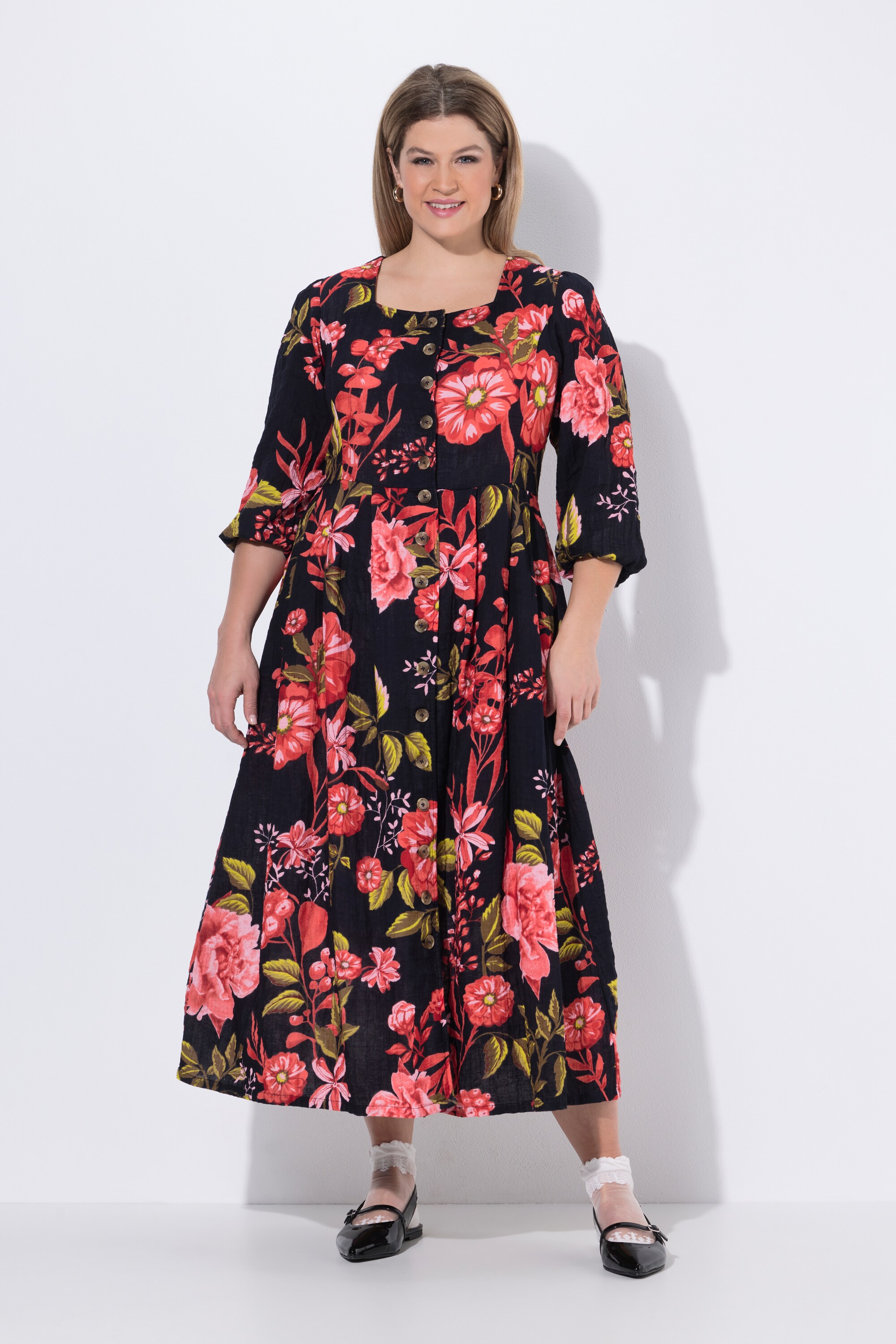 Blouse en mousseline imprimé floral, ULLA POPKEN