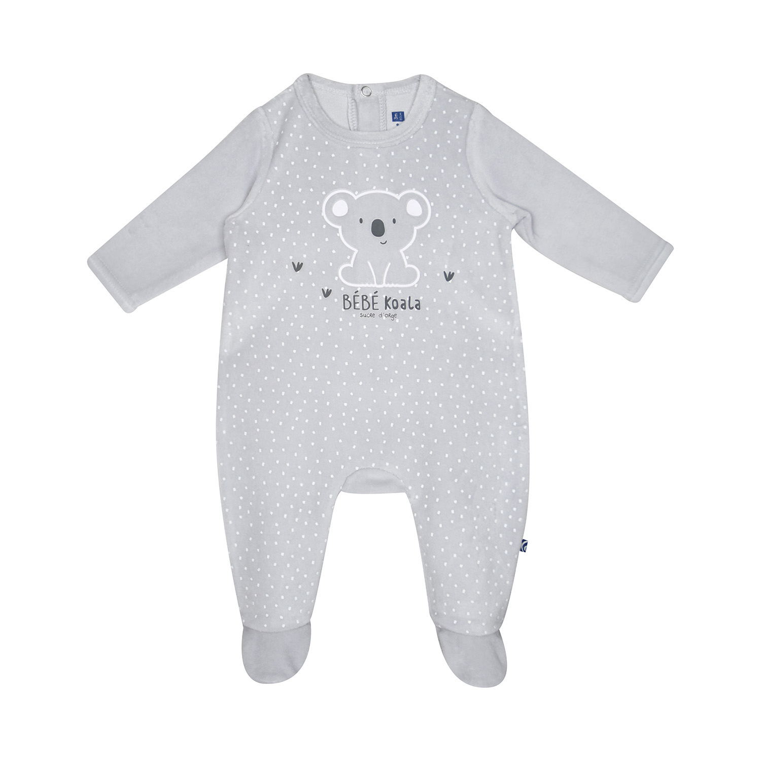 Dors bien sammuel velours rase pont dos bebe, SUCRE D'ORGE