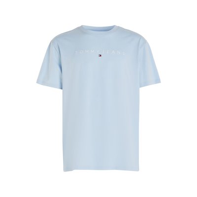 Camiseta recta de cuello redondo con logo lineal TOMMY JEANS