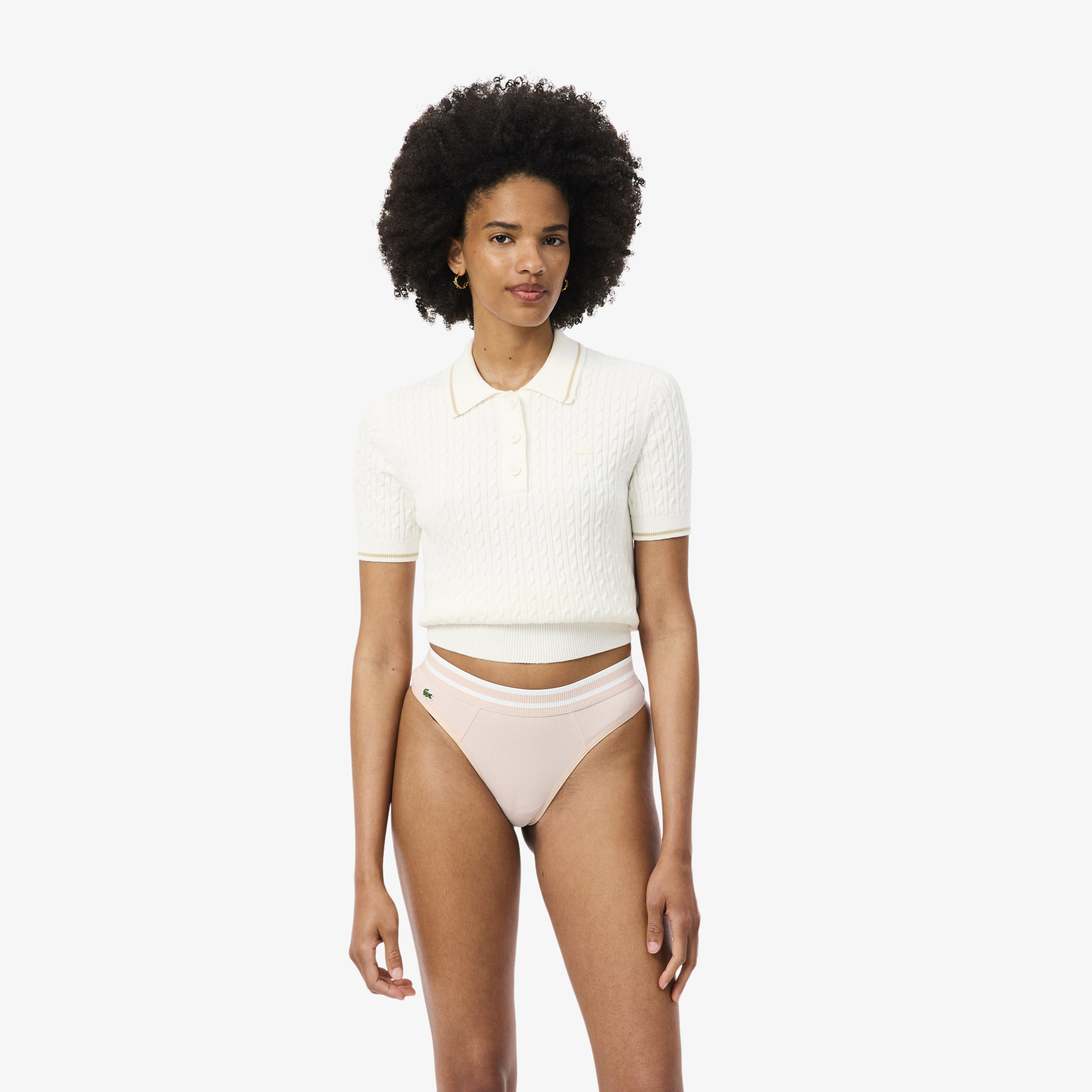 String coton ceinture rayée, LACOSTE