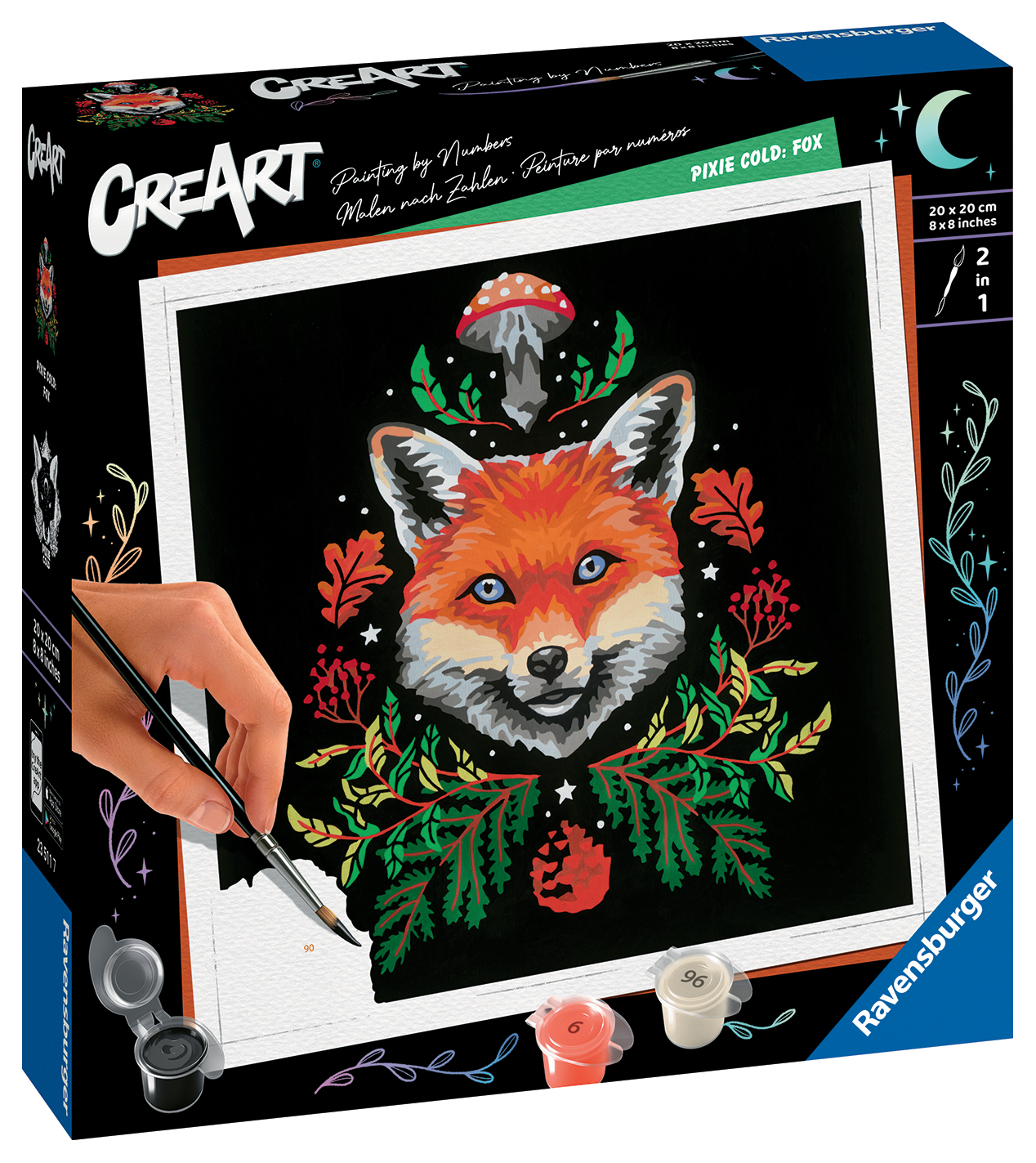 Creart - 20x20 cm - renard / pixie cold edition, RAVENSBURGER