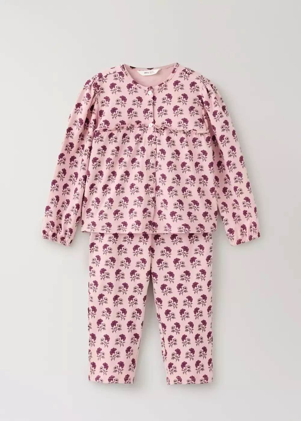 Pyjama complet imprimé à fleurs, MANGO BABY