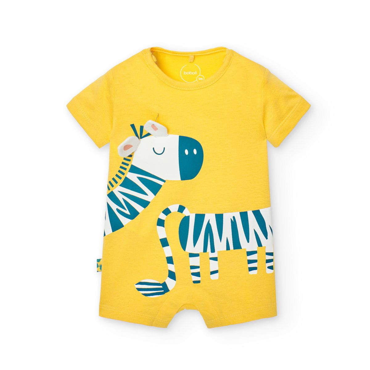 Barboteuse Jaune à Carreaux Pour Bébé 6-12 Mois - Marque Natalys, Neuve Avec étiquettes