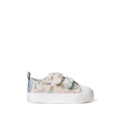 Kids Printed Canvas Trainers with Touch 'n' Close Fastening LA REDOUTE COLLECTIONS