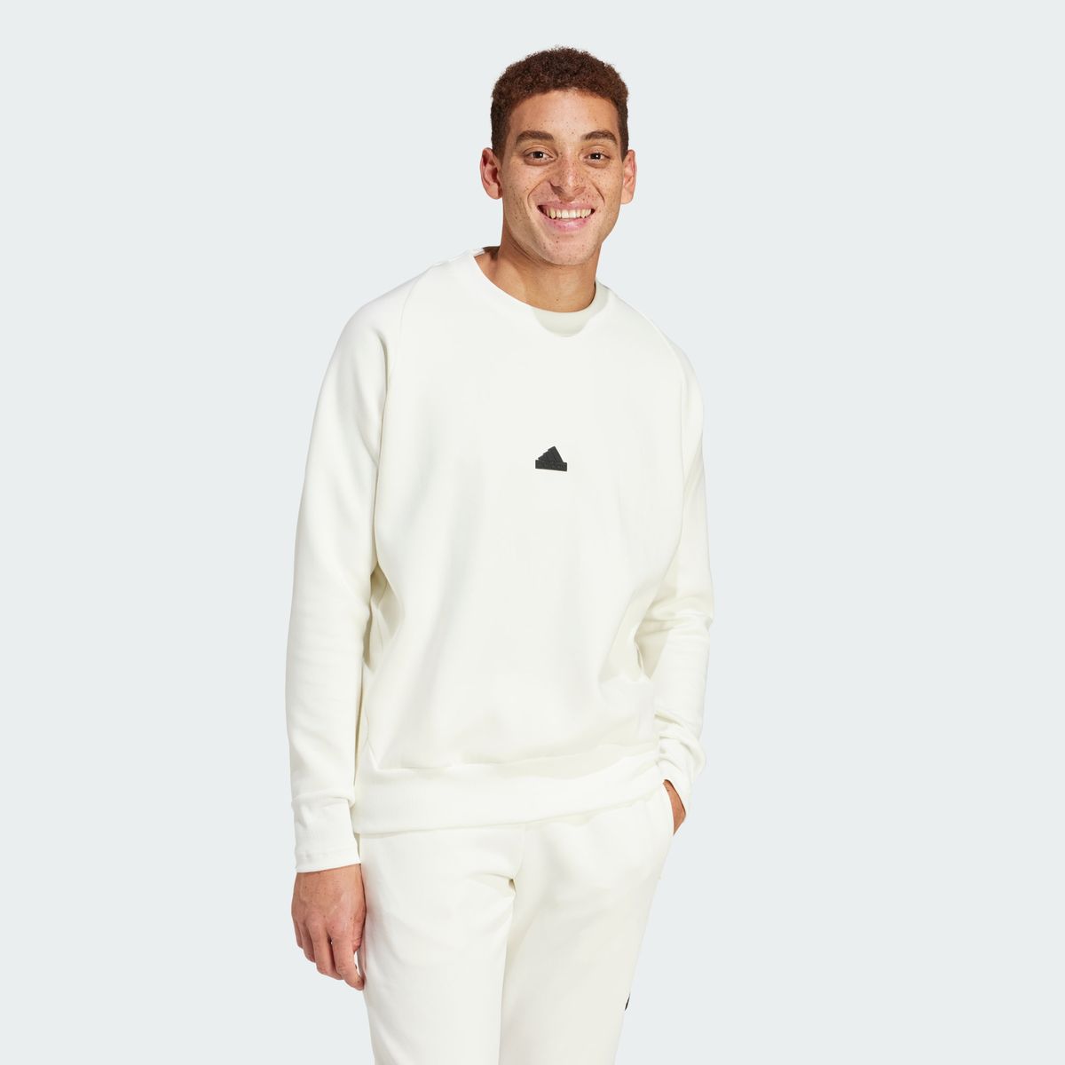 Adidas sweat blanc best sale