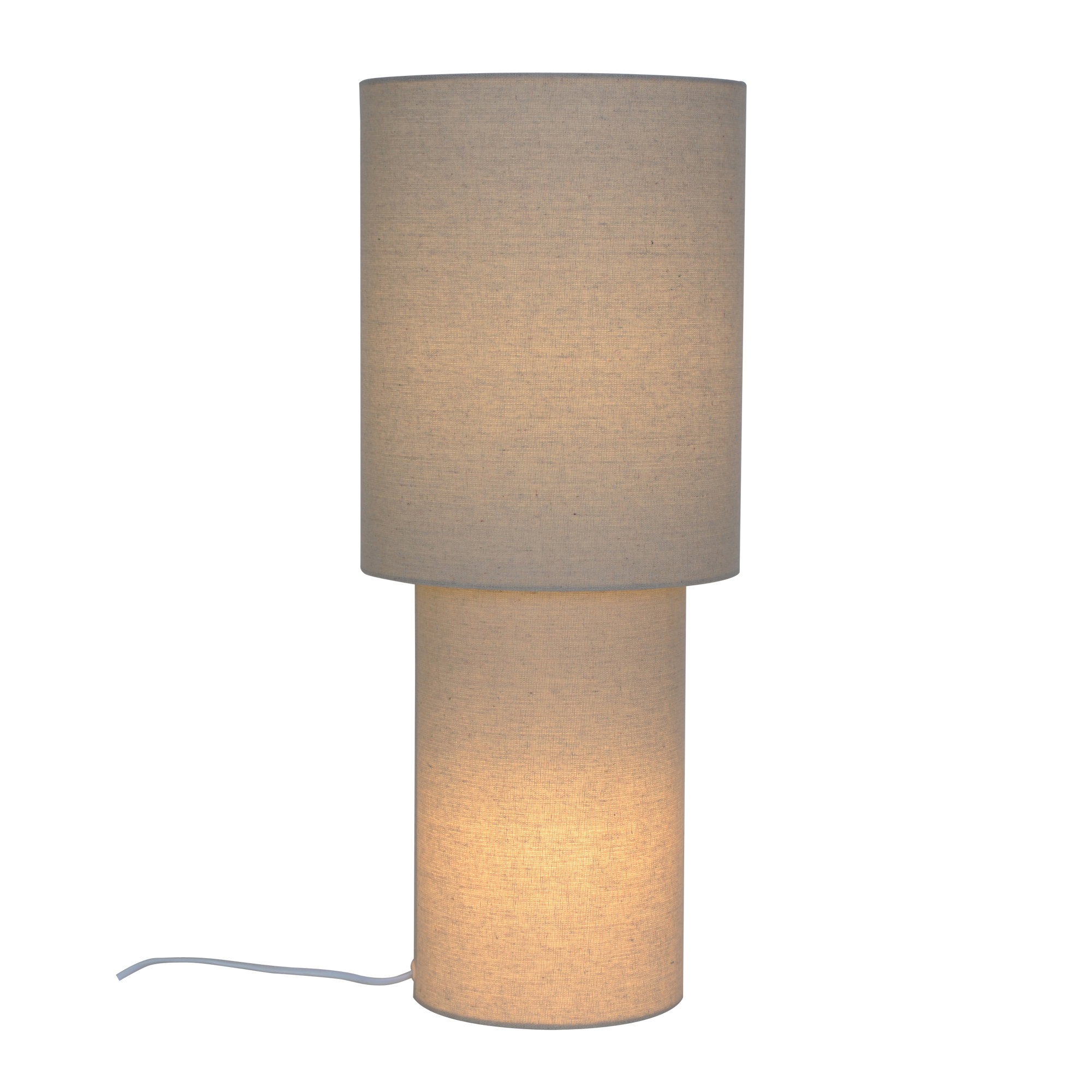 Lampadaire Cylindrique et Moderne en Textile, IZARA, NORDLUX