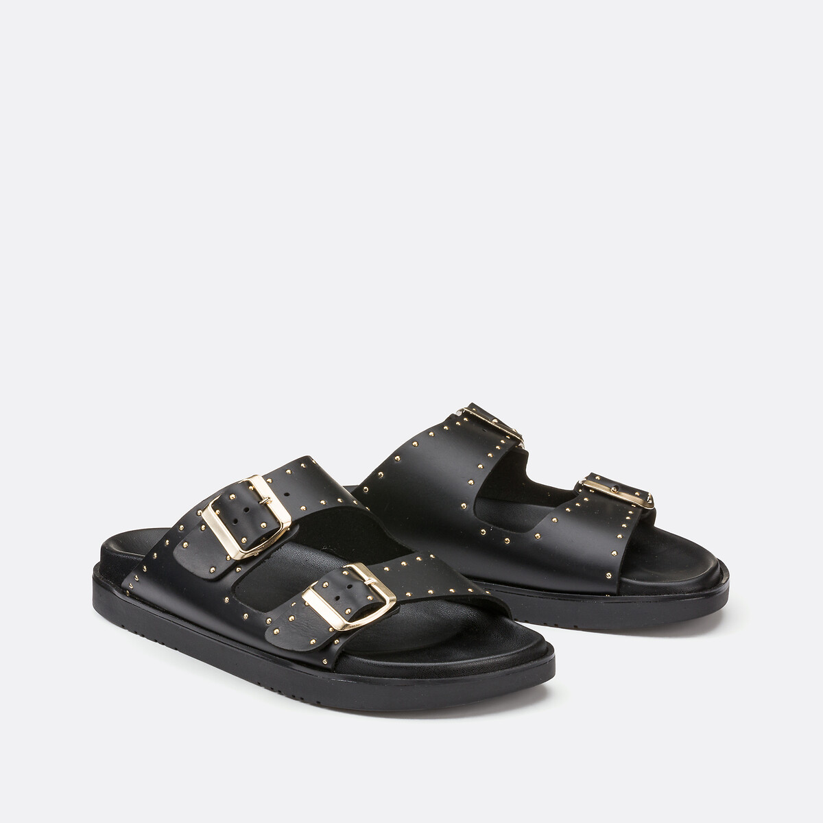 Leather Studded Detail Mules, LA REDOUTE COLLECTIONS